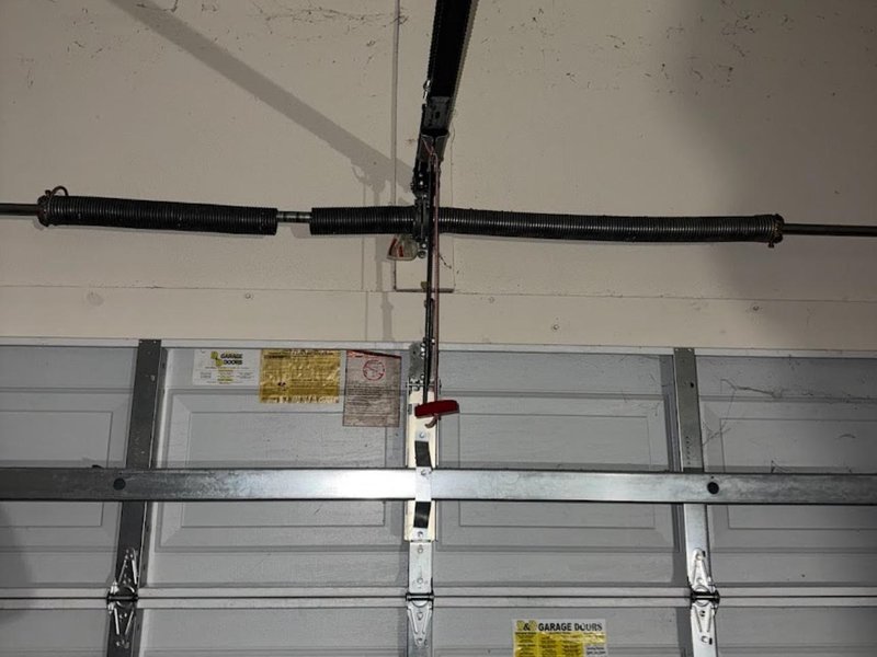 Garage door repair work by Allegheny of Lake in Wexford